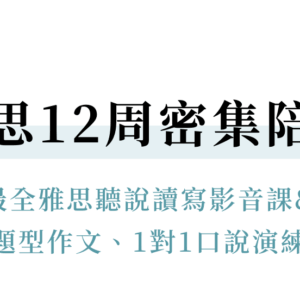 雅思全科入門陪跑課程